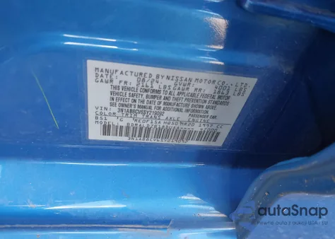 2025 Nissan Sentra Sv from USA, damaged, VIN 3N1AB8CV6SY219092